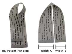 Width A = 0.8mm pitch & Width B = 0.5mm Pitch	